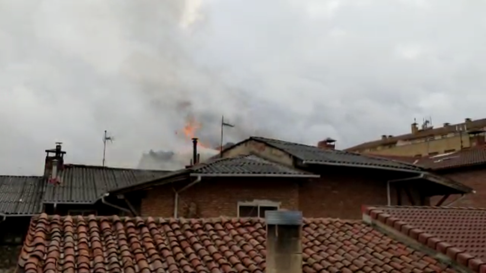 Arde una vivienda en San Leonardo