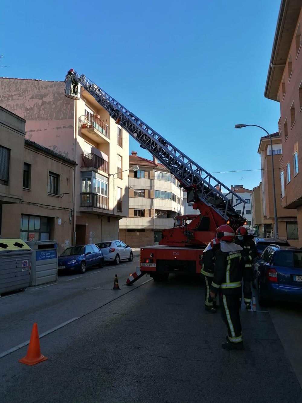 El viento obliga a intervenir a los bomberos de Soria