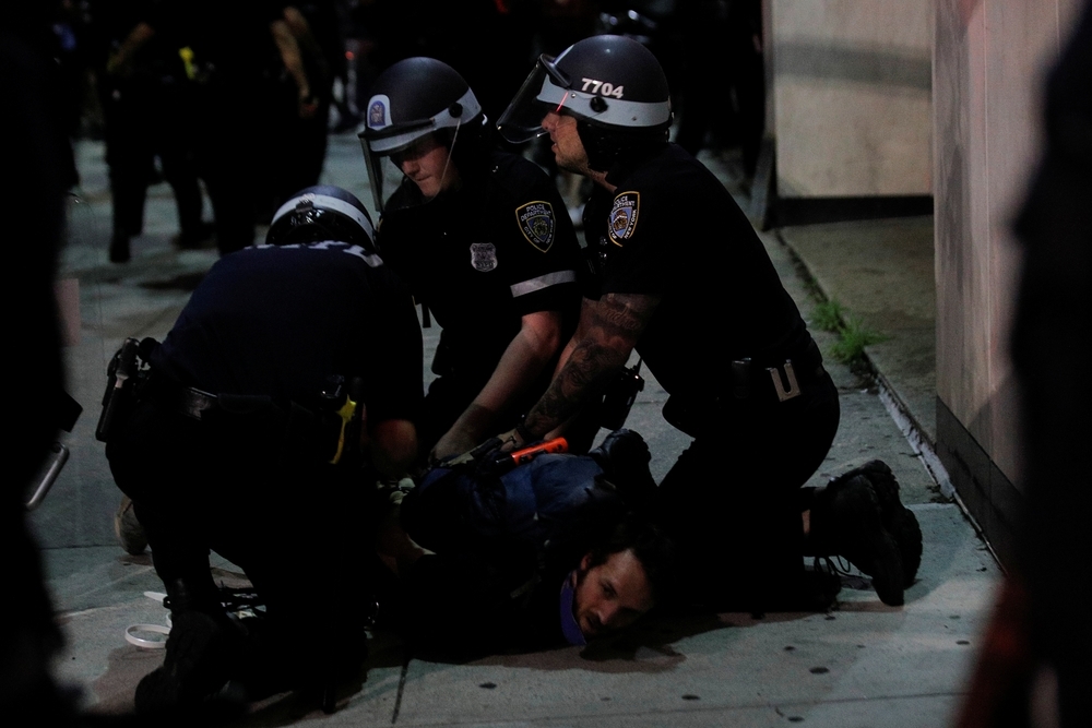 Choques entre manifestantes y Policía en Nueva York