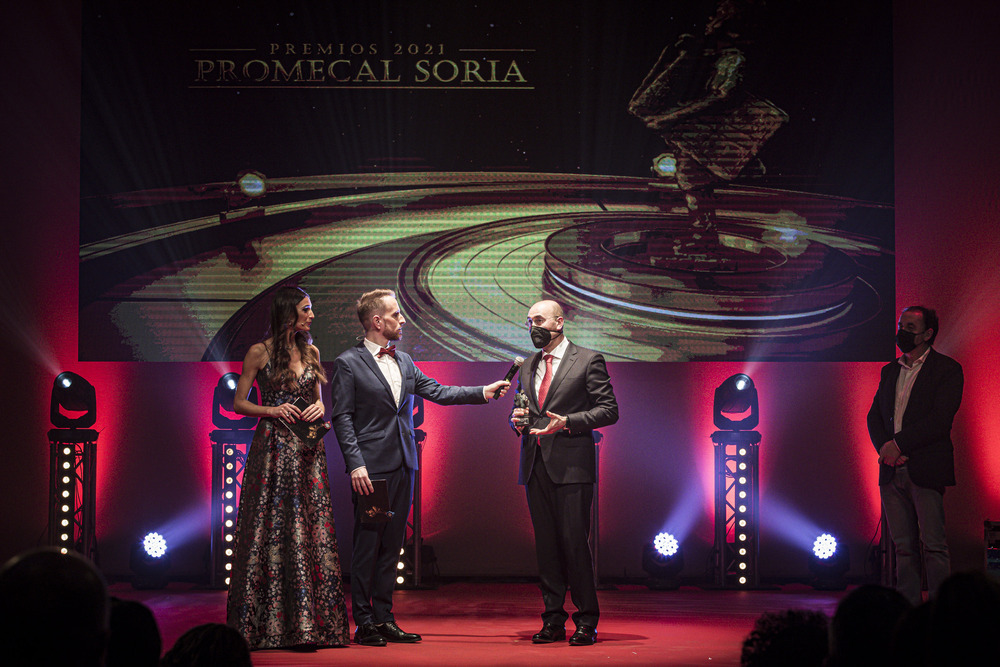 El alcalde de Ágreda recibe el premio de 'Pueblo Ejemplar' en nombre de sus vecinos