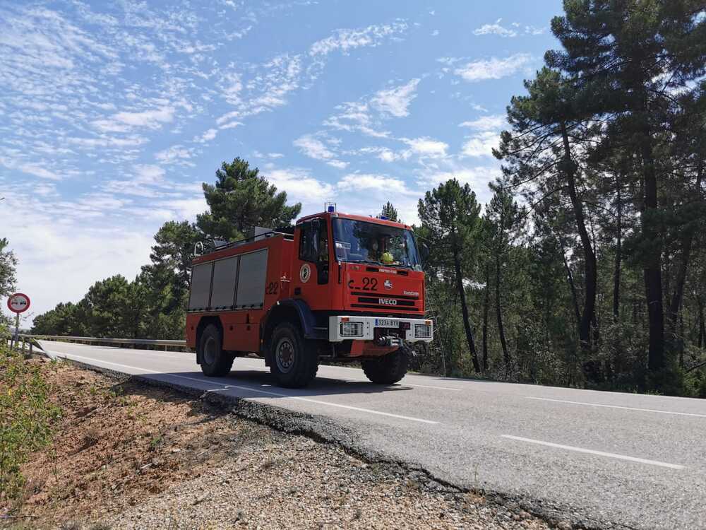 Extinguido el fuego declarado en Andaluz