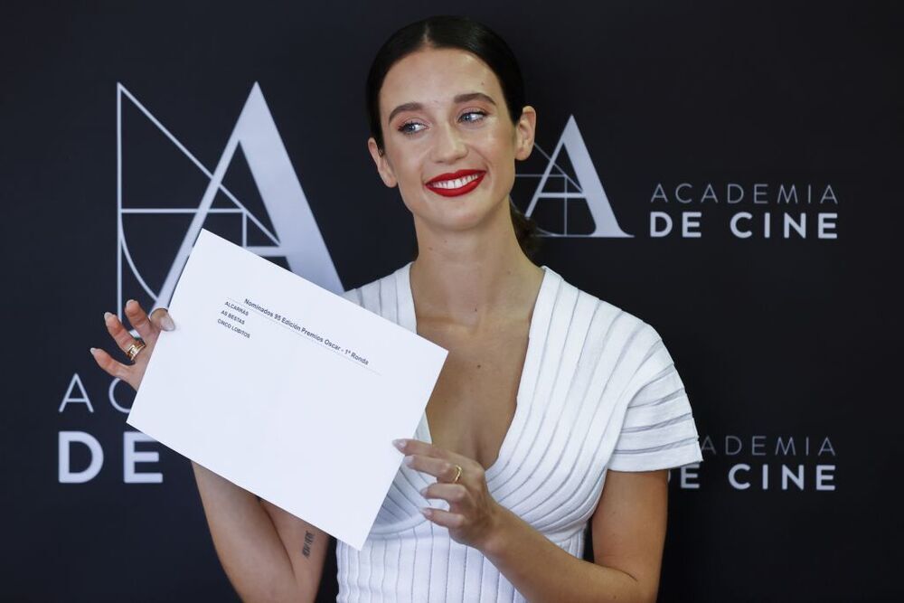 La actriz María Pedraza muestra las tres películas preseleccionadas para representar a España en la próxima edición de los Oscar.