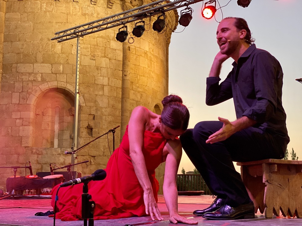 Representación de 'Rasa y Duende: Lorca, flamenco y la India' el pasado sábado en Almazán.