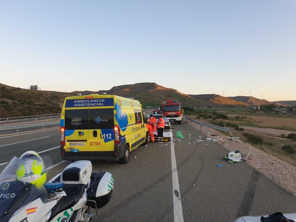 Una fallecida en un accidente de tráfico en Medinaceli