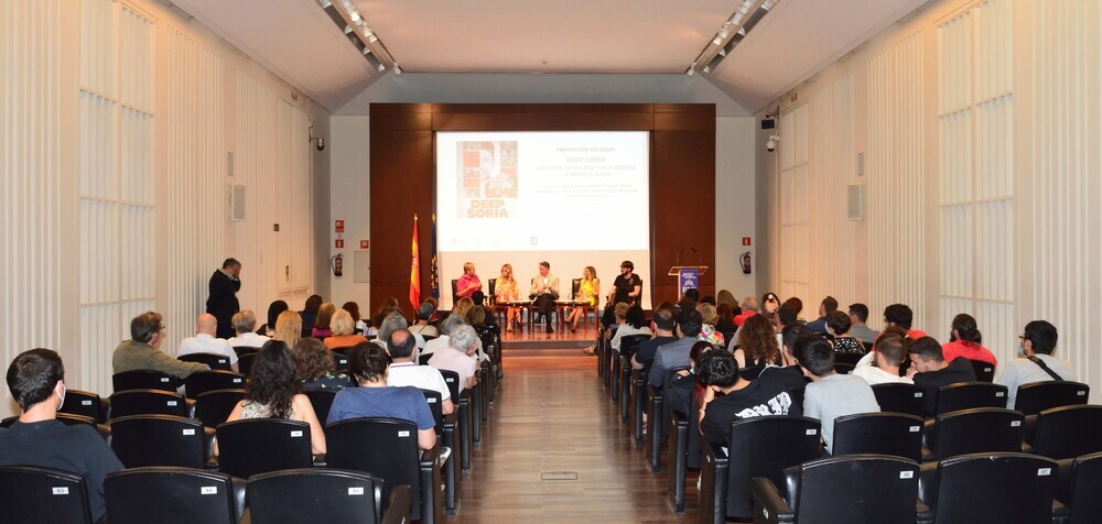 Presentación de 'Deep Soria' el pasado jueves en la Biblioteca Nacional de Madrid.