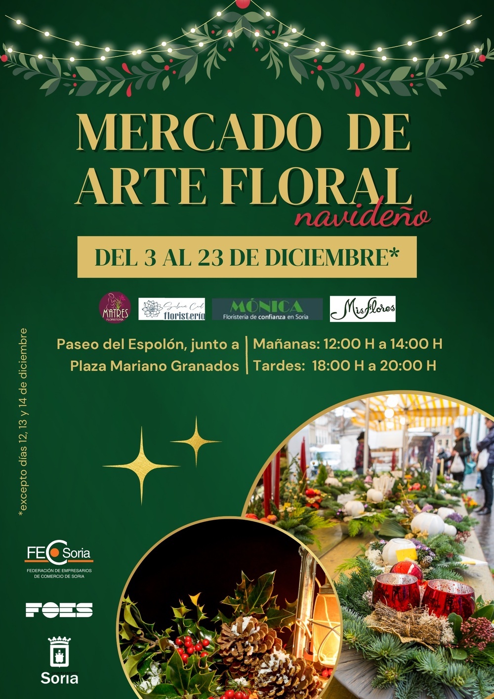 I Mercado de Navidad de Arte Floral, del 3 al 27 de diciembre