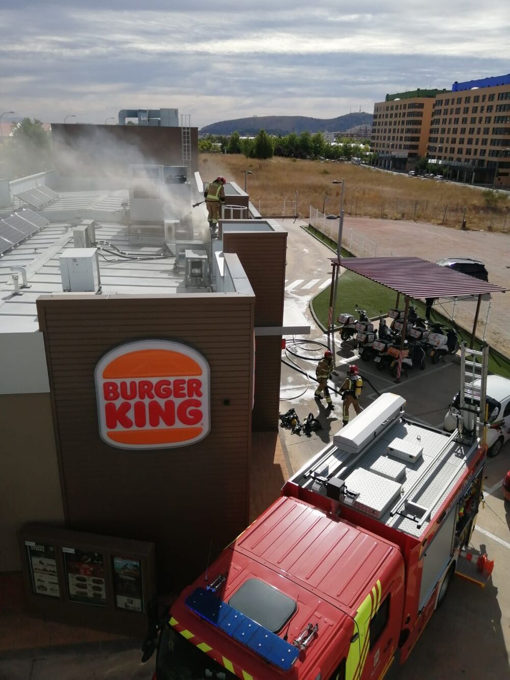 Incendio en el Burger King