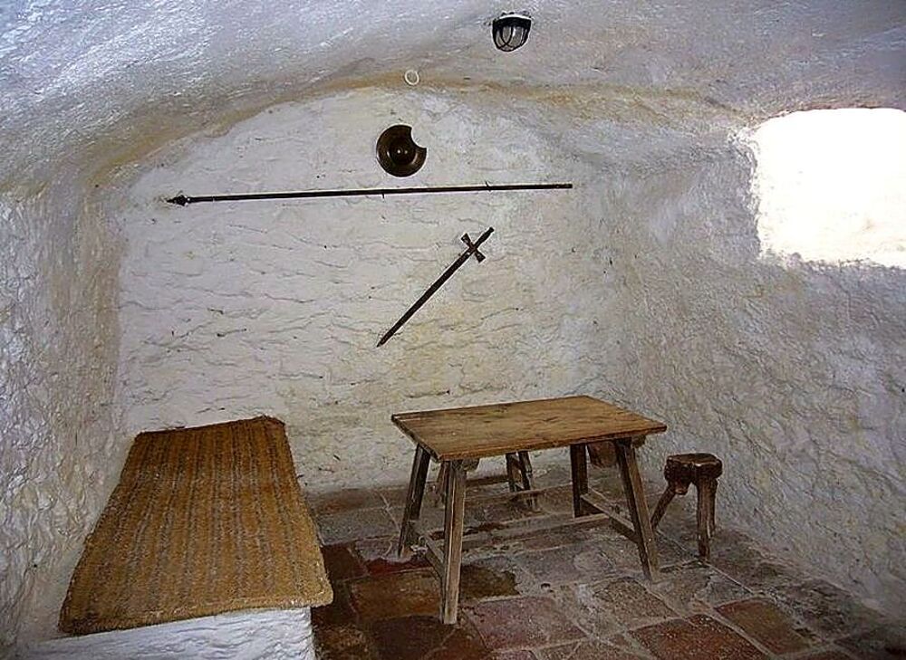 Interior de la cueva de la casa de los Medrano en Argamasilla de Alba (Ciudad Real), donde, en el siglo XIX, algunas tesis sostienen que estuvo preso Miguel de Cervantes.