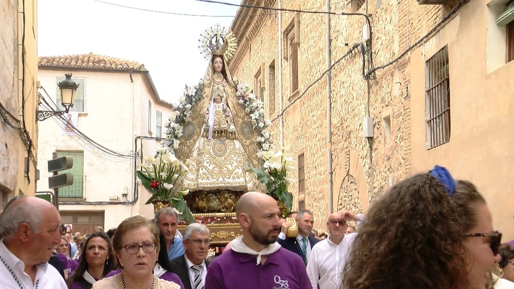 Procesión en honor a la Virgen de los Milagros en Ágreda