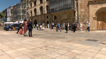 Una mujer atropellada en la plaza Mayor de Soria