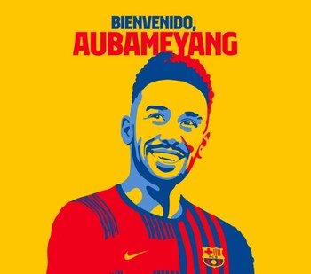 Aubameyang ficha por el Barça hasta 2025