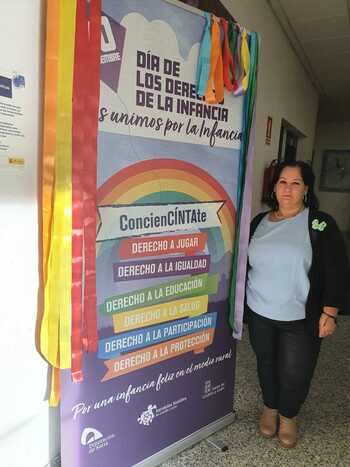 Diputación se une por la infancia con el lema ConcienCINTAte
