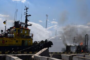 Moscú confirma el ataque en el puerto de Odesa