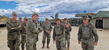El jefe de Estado mayor del Ejército visita el ejercicio Atlas