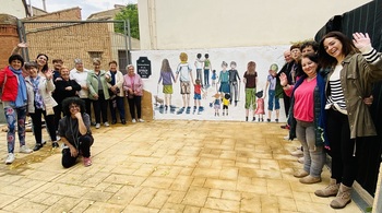 La Diputación inaugura la pintura mural de las familias