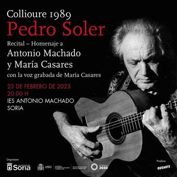 El Machado recreará el gran recital de Soler y María Casares