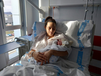 Ariadna, primer bebé de la provincia de Soria en 2023