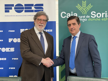Acuerdo de colaboración de Caja Rural de Soria y FOES