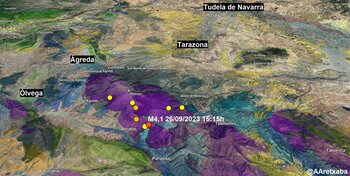 Siete réplicas desde el terremoto de Beratón y Purujosa