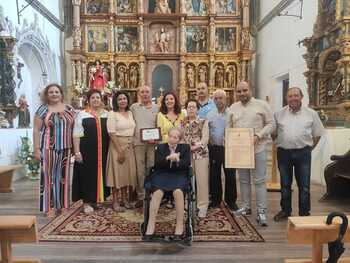 Lucía Bartolomé celebra su centenario en Aguaviva