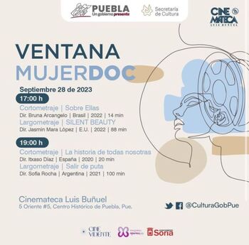 MujerDoc viaja a la Cinemateca de Puebla con tres filmes
