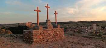 Berlanga recupera las Tres Cruces donde se bendecía el campo
