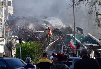 14 muertos en un ataque contra el consulado iraní en Damasco