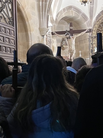 La lluvia suspende la procesión del silencio en Soria
