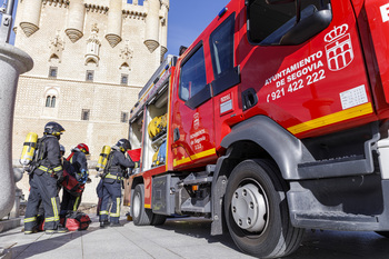 El Alcázar de Segovia en 'llamas'