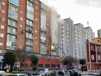 Fallece una octogenaria tras un incendio en un piso de Burgos