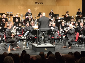 Spanish Brass y la Banda de Soria se fusionan en la Audiencia